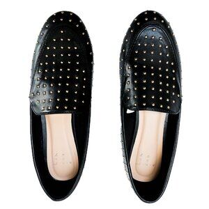 Black & Gold Slip on Loafers . Womens size 6